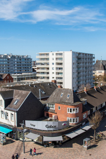 tiny appartement westerland Sylt ausblick vom balkon